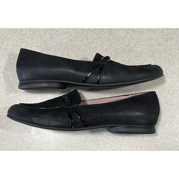 Beautifeel Plie Black Sparkle Suede Loafer Flats Made In Israel Women’s Size 11 - Picture 6 of 11